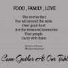 ⁦פלייסמט דגם Food, Family, Love אפור⁩ – תמונה ⁦2⁩