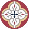 ⁦פלייסמט עגול דגם גפן⁩ – תמונה ⁦3⁩