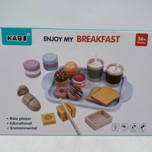 משחק ילדים מעץ ערכת ארוחת בוקר 309048 לאיסוף במכירת לימונצ'לו באר יעקוב 30/4