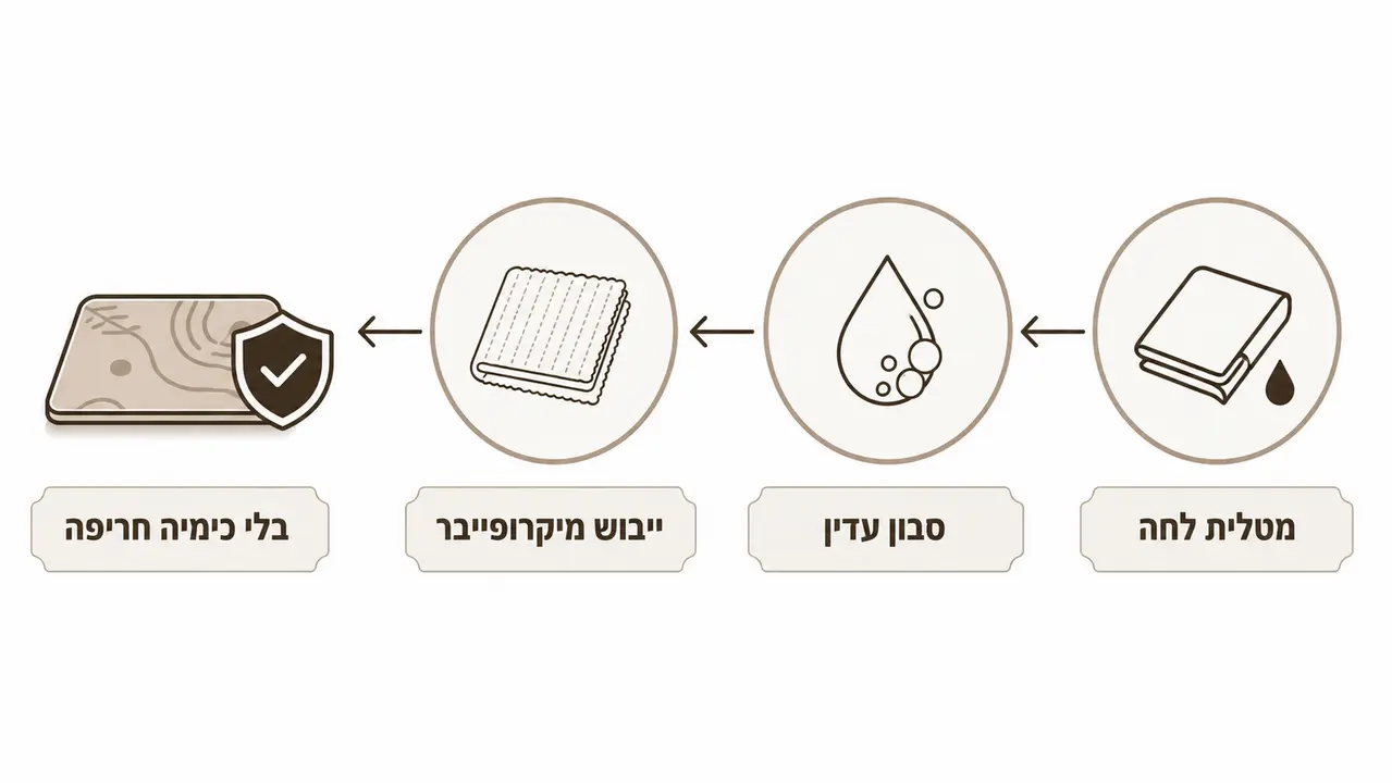 ניקוי נכון של שטיח ויניל בלי לפגוע בהדפסה