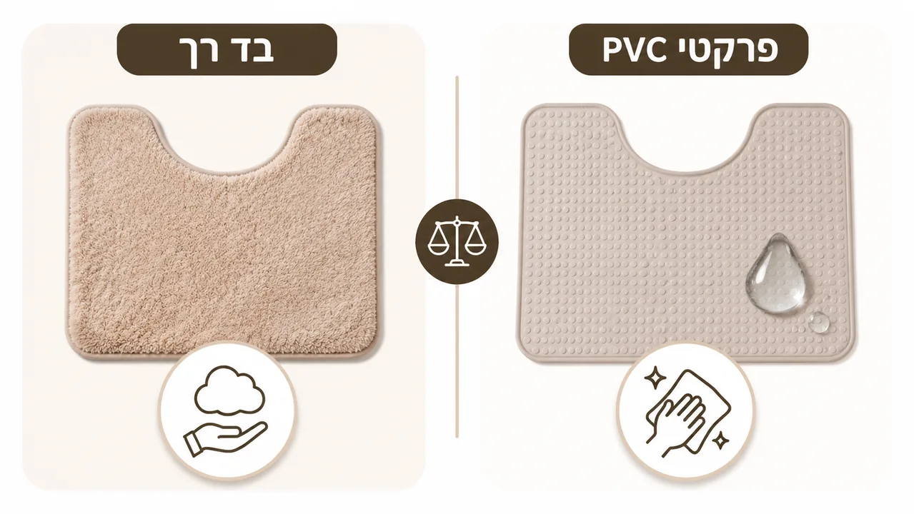 השוואה בין שטיח אסלה מבד לשטיח PVC