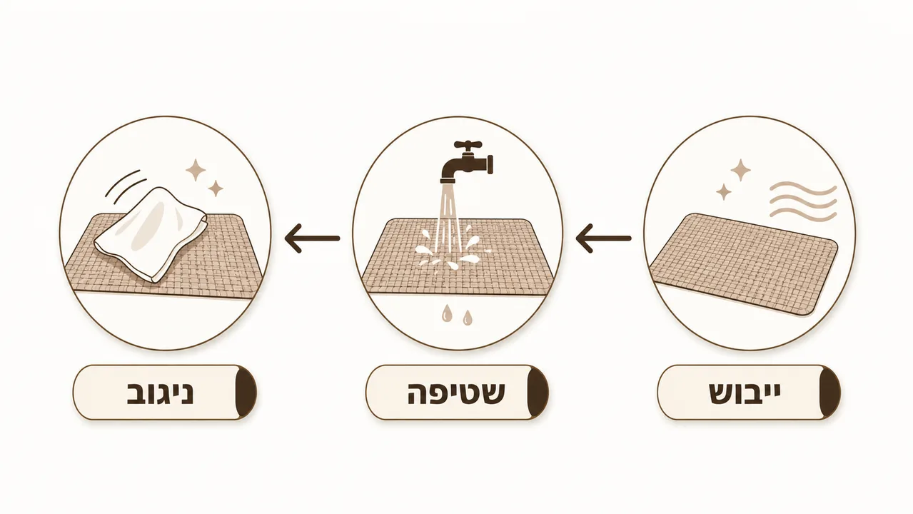 ניקוי ותחזוקה נכונה של פלייסמט לאורך זמן