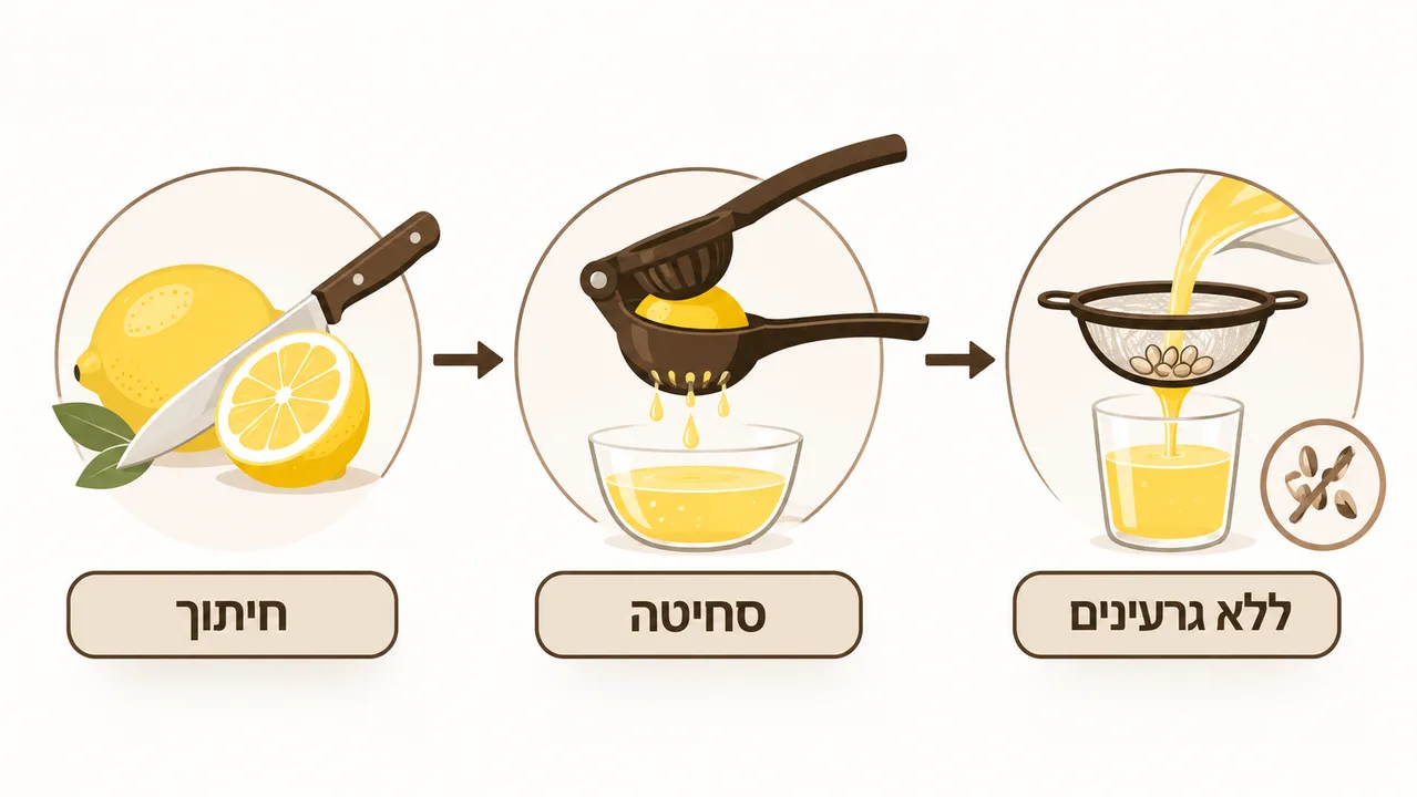 שימוש נוח ונקי במסחטת לימון