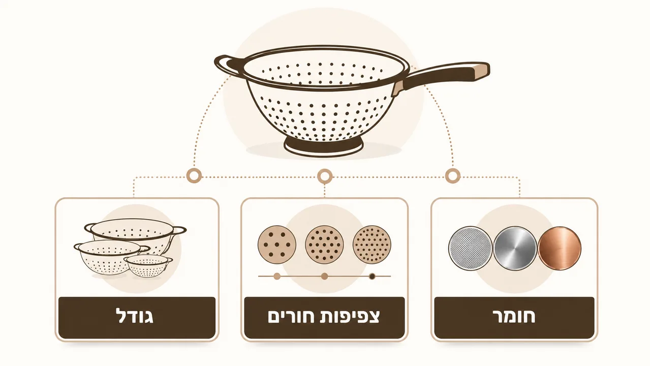 בחירת מסננת מתאימה לצרכי המטבח