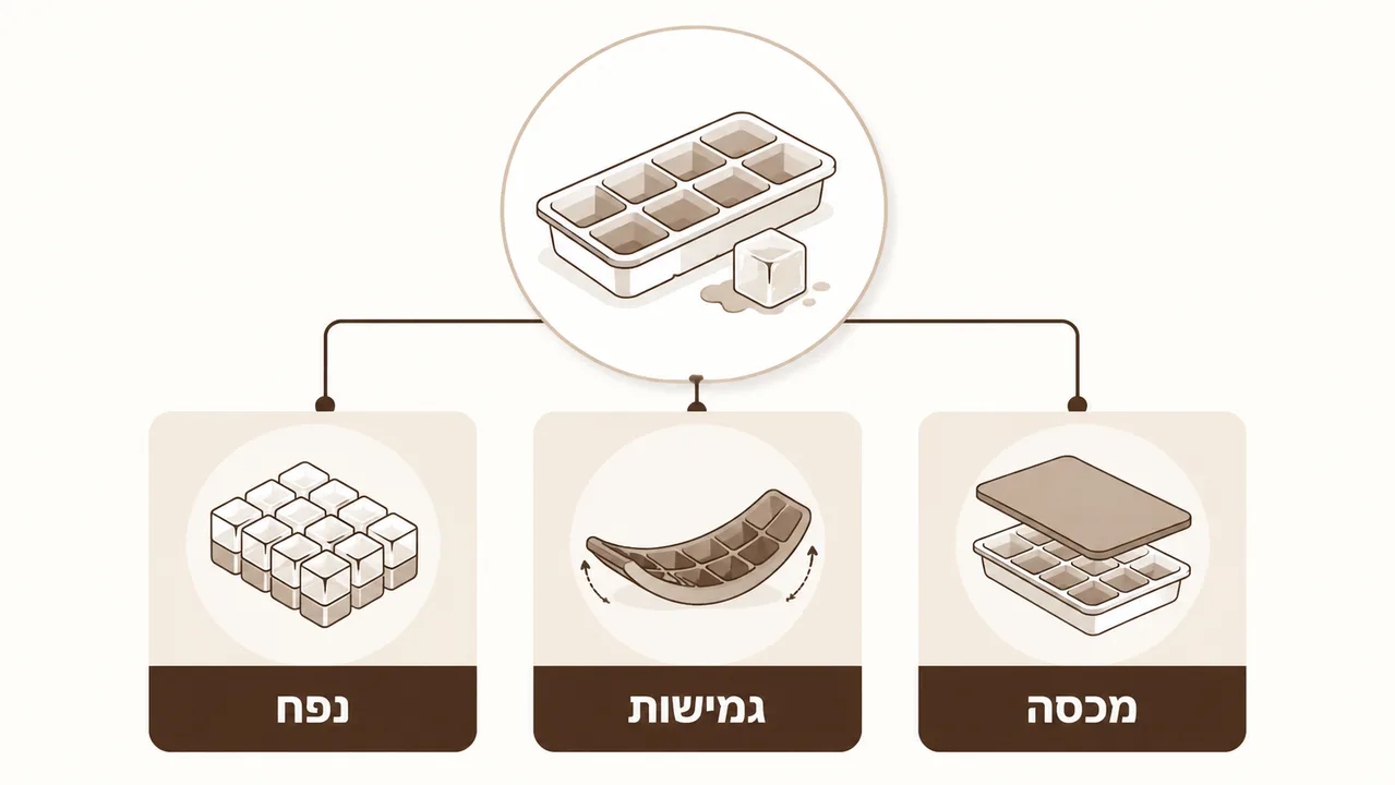 איך לבחור מגש קרח מתאים לשימוש יומיומי