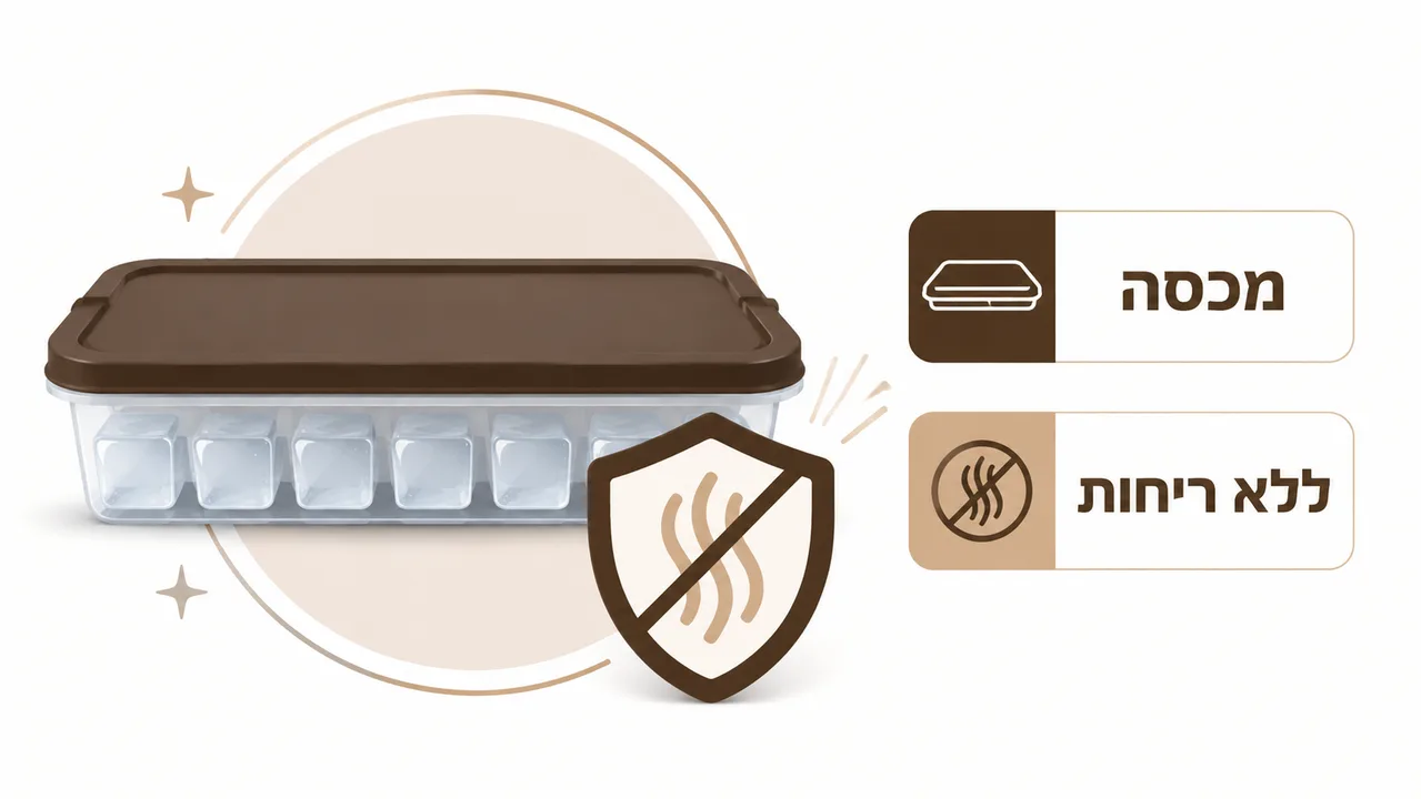 האם מכסה למגש קרח באמת חשוב
