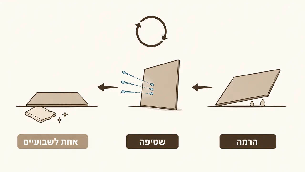 שטיח ויניל בחדר שירותים ואמבטיה