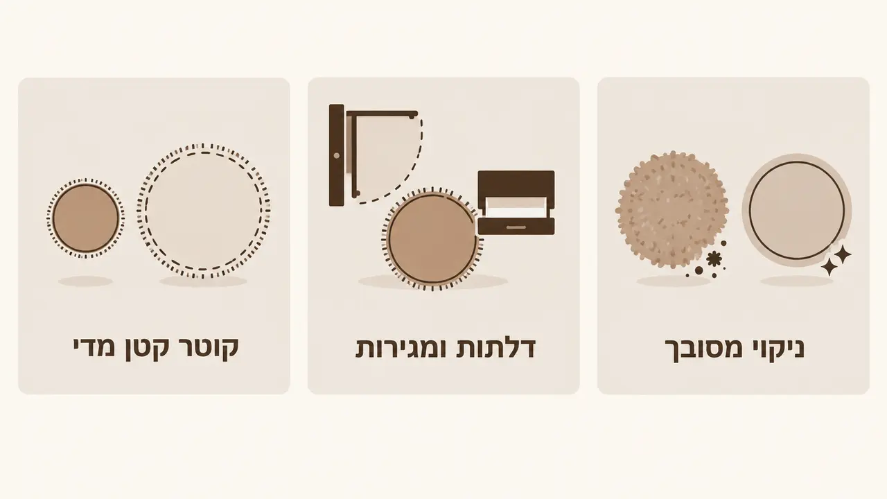 שלוש טעויות נפוצות בקניית שטיח עגול ליד מיטה