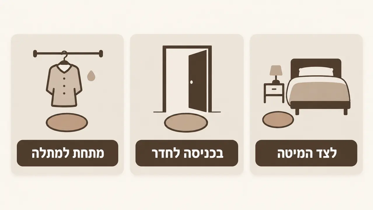 שטיח עגול קטן לחדר ילדים ומיקומים מומלצים