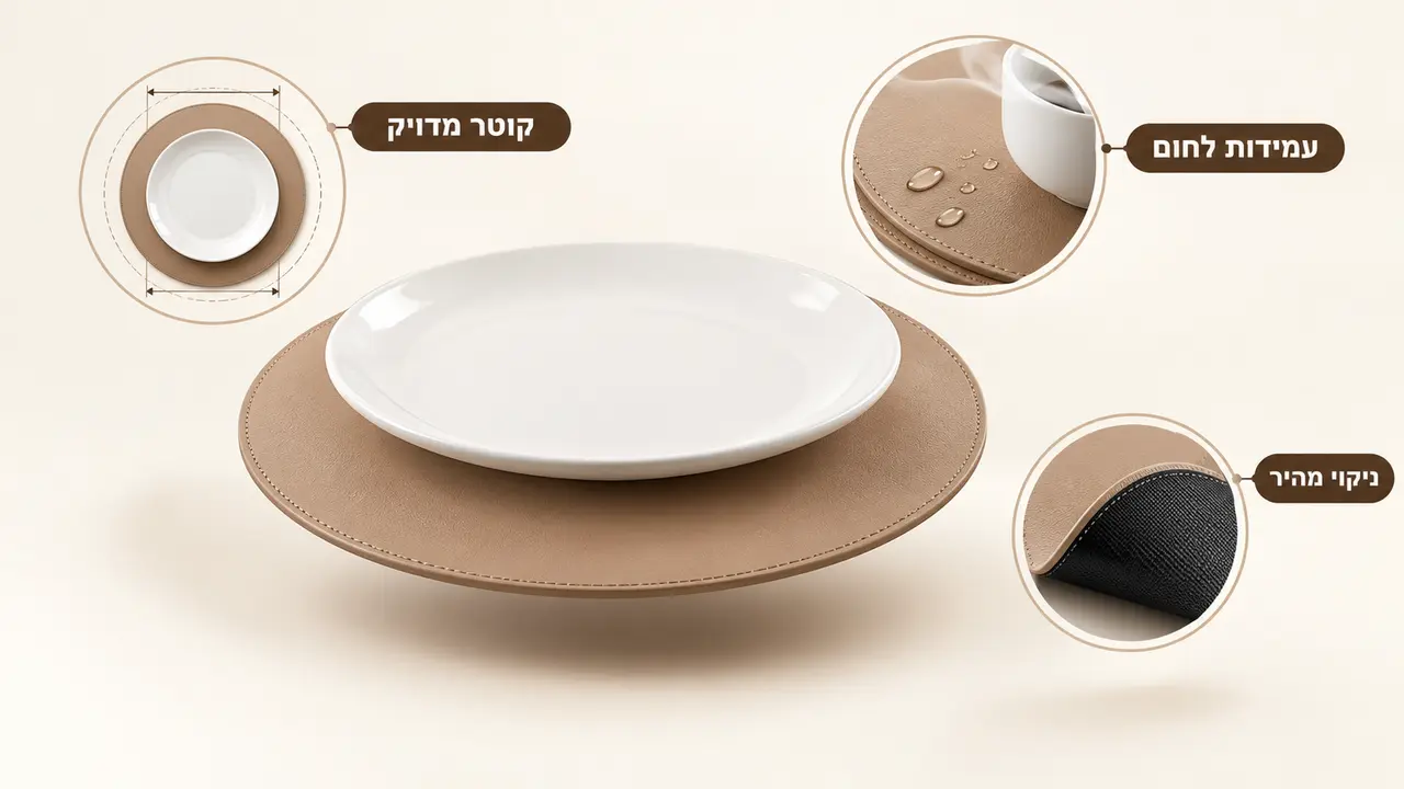 מדריך לבחירת פלייסמט עגול לשולחן האוכל