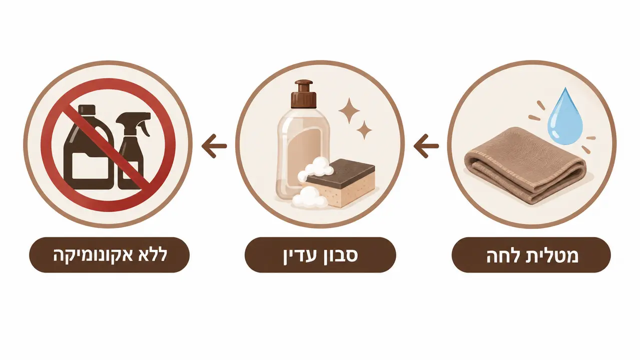ניקוי ראנר לשולחן סלון ותחזוקה שוטפת